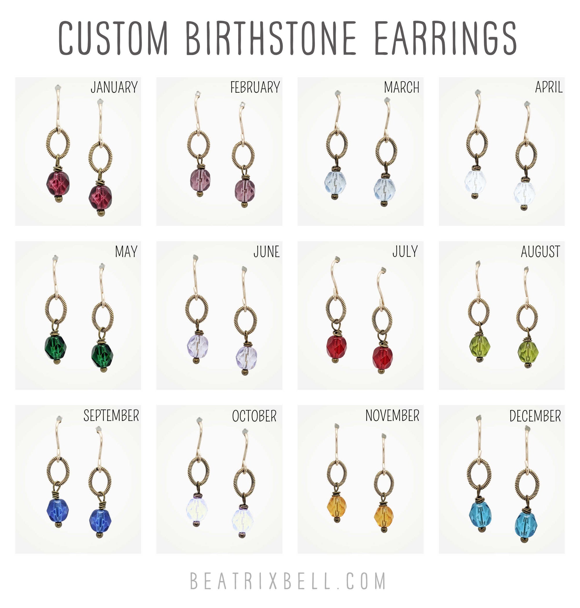 New Birthstone Earrings