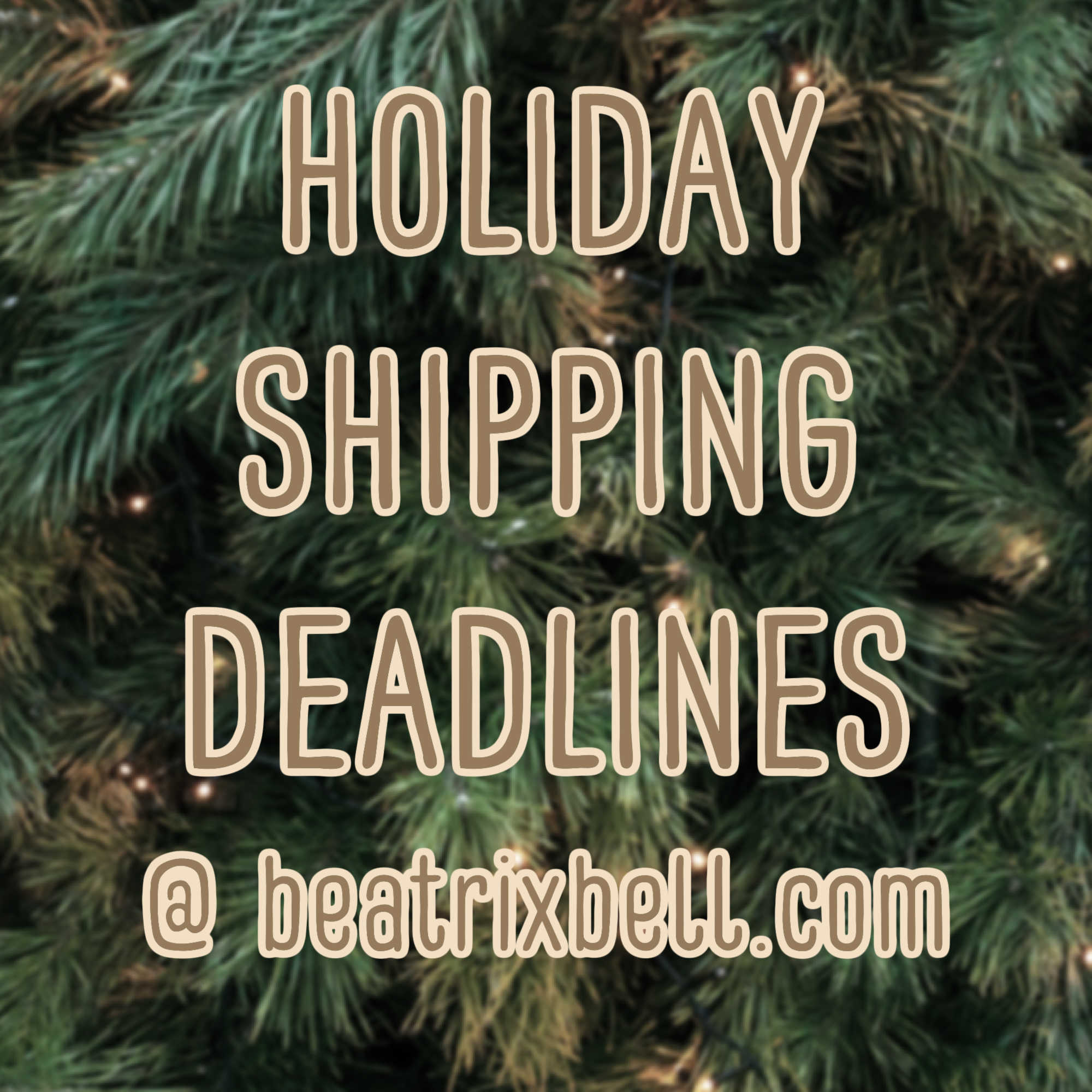 Holiday Shipping Deadlines | 2021 – Beatrixbell Handcrafted Jewelry + Gift