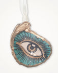 All Seeing Eye Ornament • Oyster Shell