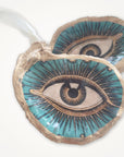 All Seeing Eye Ornament • Oyster Shell