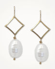 Baroque Pearl Earrings • Diamondine