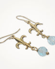 Fleur de Lis Earrings • Crystal