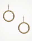 Gold Rope Hoop Earring