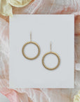 Gold Rope Hoop Earring