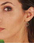 Gold Rope Hoop Earring