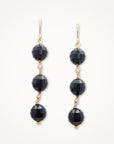 Jet Drop Crystal Earrings