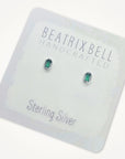 Emerald CZ • Stud Earrings