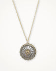 Vintage Button Necklace • Sunflower