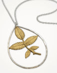 Teardrop Necklace • Foliage