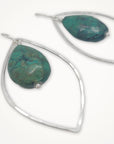 Marquise Earrings • African Jade