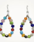 Vintage Mardi Gras Bead Earrings