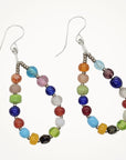 Vintage Mardi Gras Bead Earrings