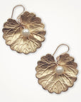 Water Lily Earrings • Pearl