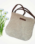 Woven Grass Crossbody Purse